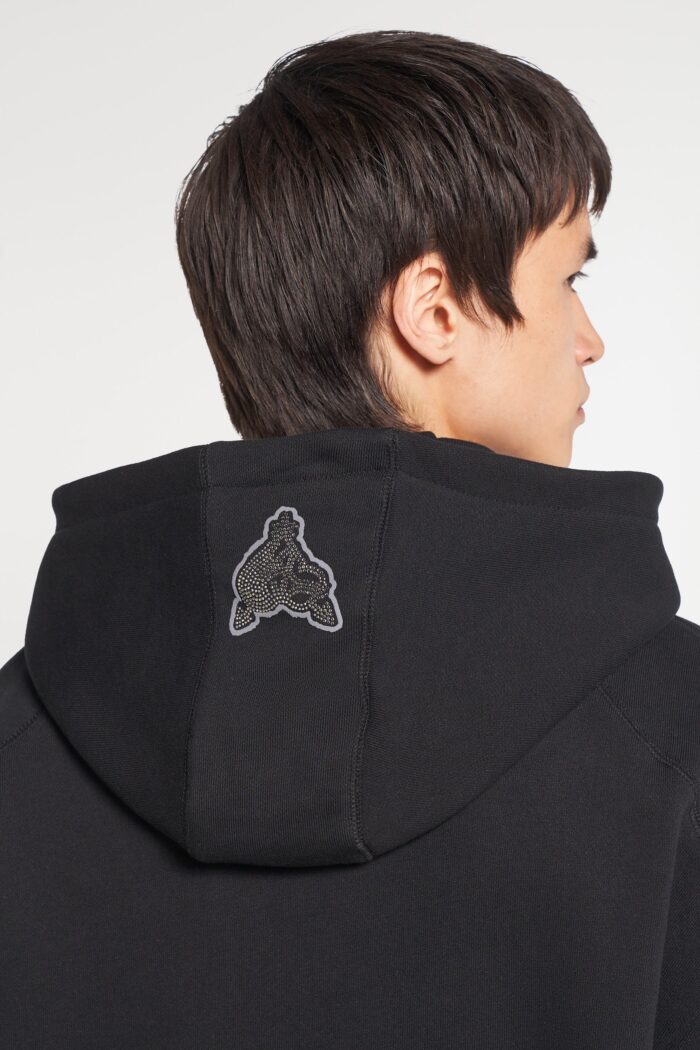 Glorious Gem Black Zipper: Unleash the elegance with this black zipper hoodie featuring a stunning gem design.