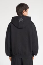 Glorious Gem Black Zipper: Unleash the elegance with this black zipper hoodie featuring a stunning gem design.