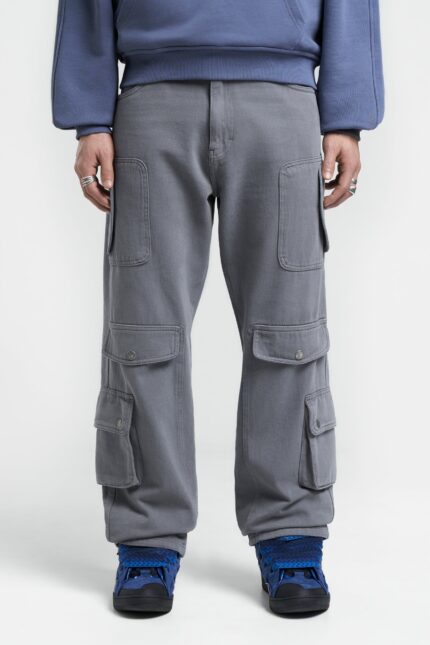 Roadster Cargo Steel: Elevate your style with these steel-gray cargo pants. A perfect blend of fashion and functionality for the modern adventurer.