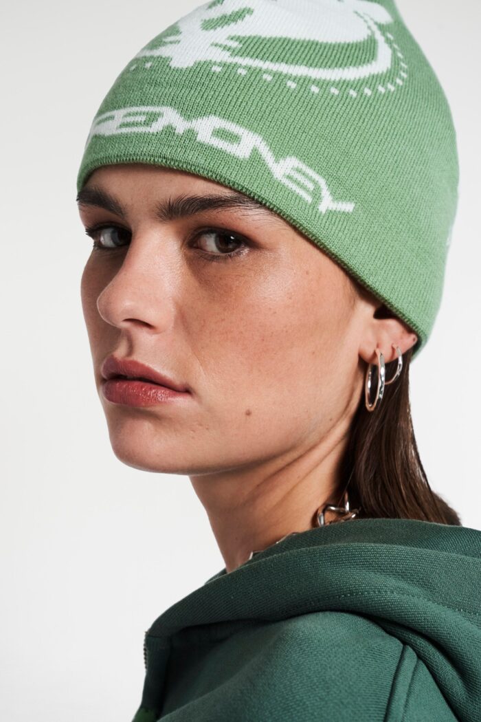 Elevate your style with the Banknote Beanie in Green.