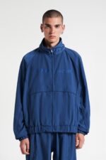 "Royal blue track jacket, a sporty and stylish outerwear piece perfect for casual and active looks, blending comfort with a pop of vibrant color."