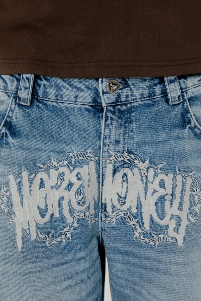 Elevate your style with the Razor Logo Denim in Blue.