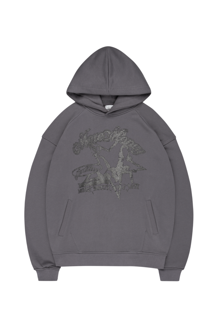 Elevate your style with the Tempting Hoodie in Stone Grey. This hoodie seamlessly blends comfort with a touch of sophistication. T