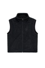 Embrace the perfect fusion of style and warmth with the Heavy Heart Fleece Vest Black.