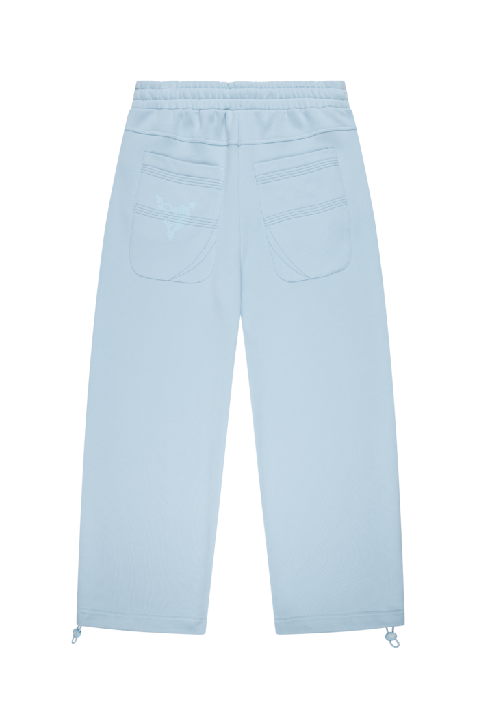 Elevate your casual look with the Open Leg Baby Blue Jogger.